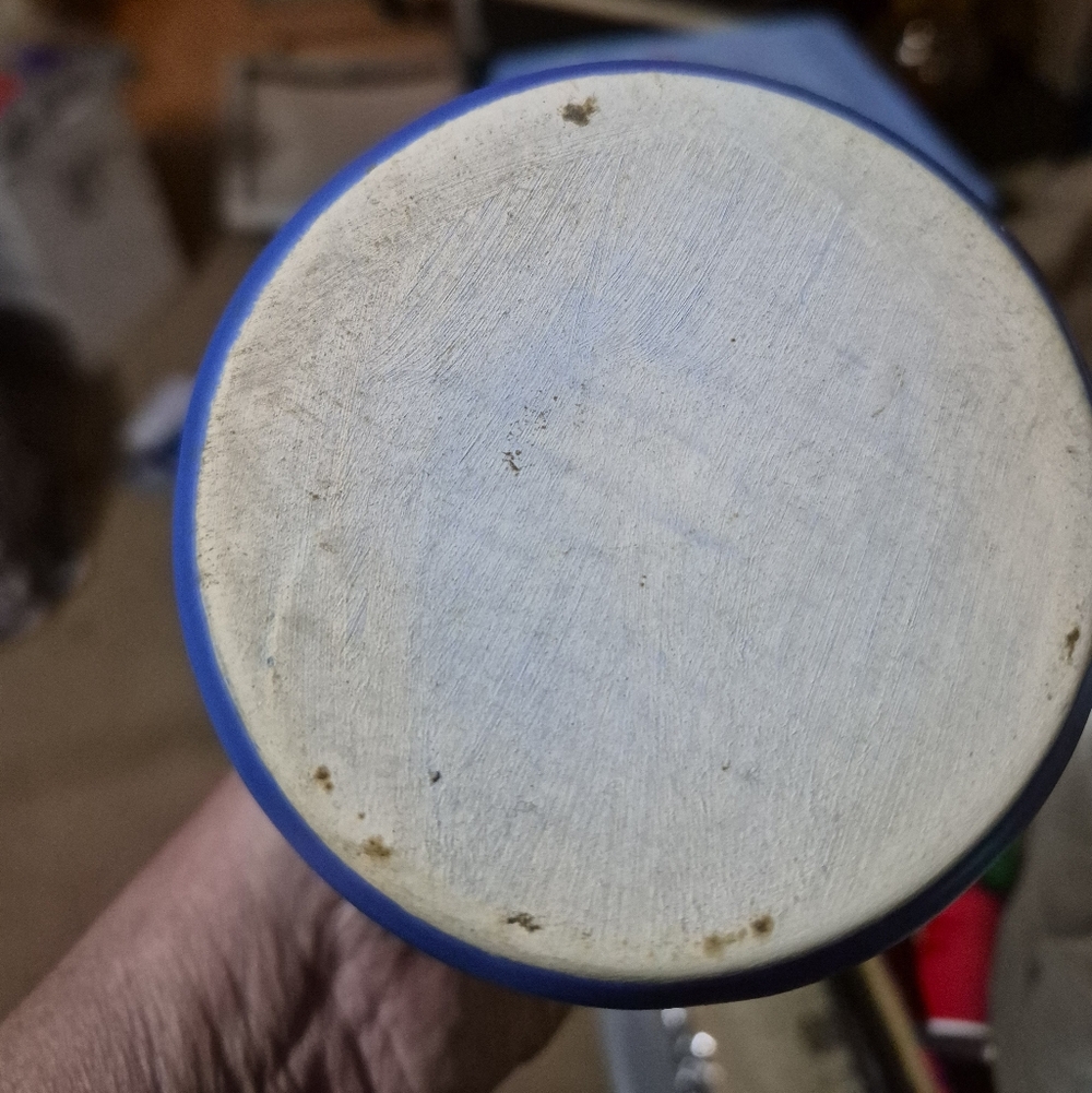 Cobalt Blue pottery pitcher - Picture 2 of 3